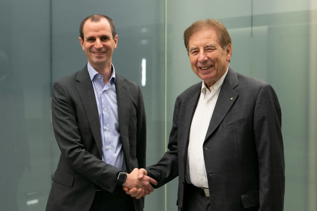 Charles Mandel, nouveau président de l'OHGPI, et Rémy Brandel, président sortant